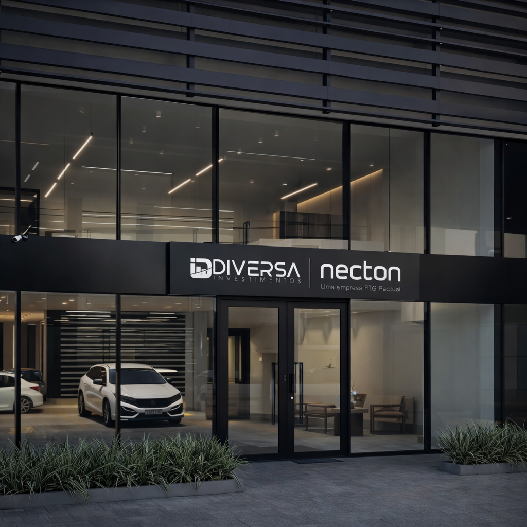 Fachada da Diversa Investimentos em Maringá PR, escritório de assessoria de investimentos e planejamento financeiro